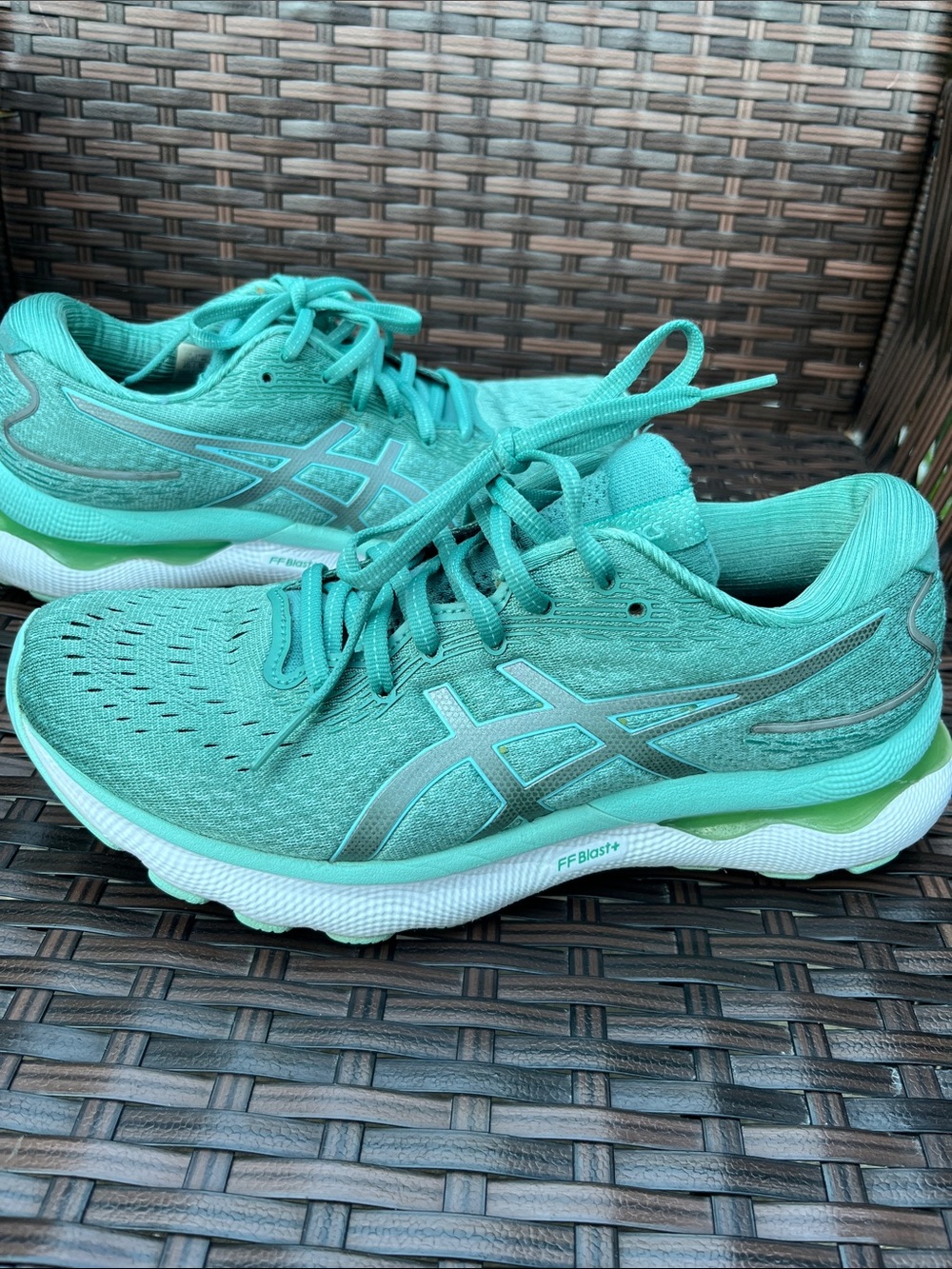 ASICS Women's Mint Green Running Sneakers